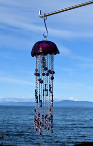 Joint Project -  Lavender Aura Quartz & Amethyst, Jellyfish, Sun Catcher.