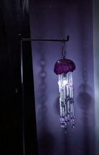 Load image into Gallery viewer, Joint Project -  Lavender Aura Quartz &amp; Amethyst, Jellyfish, Sun Catcher.