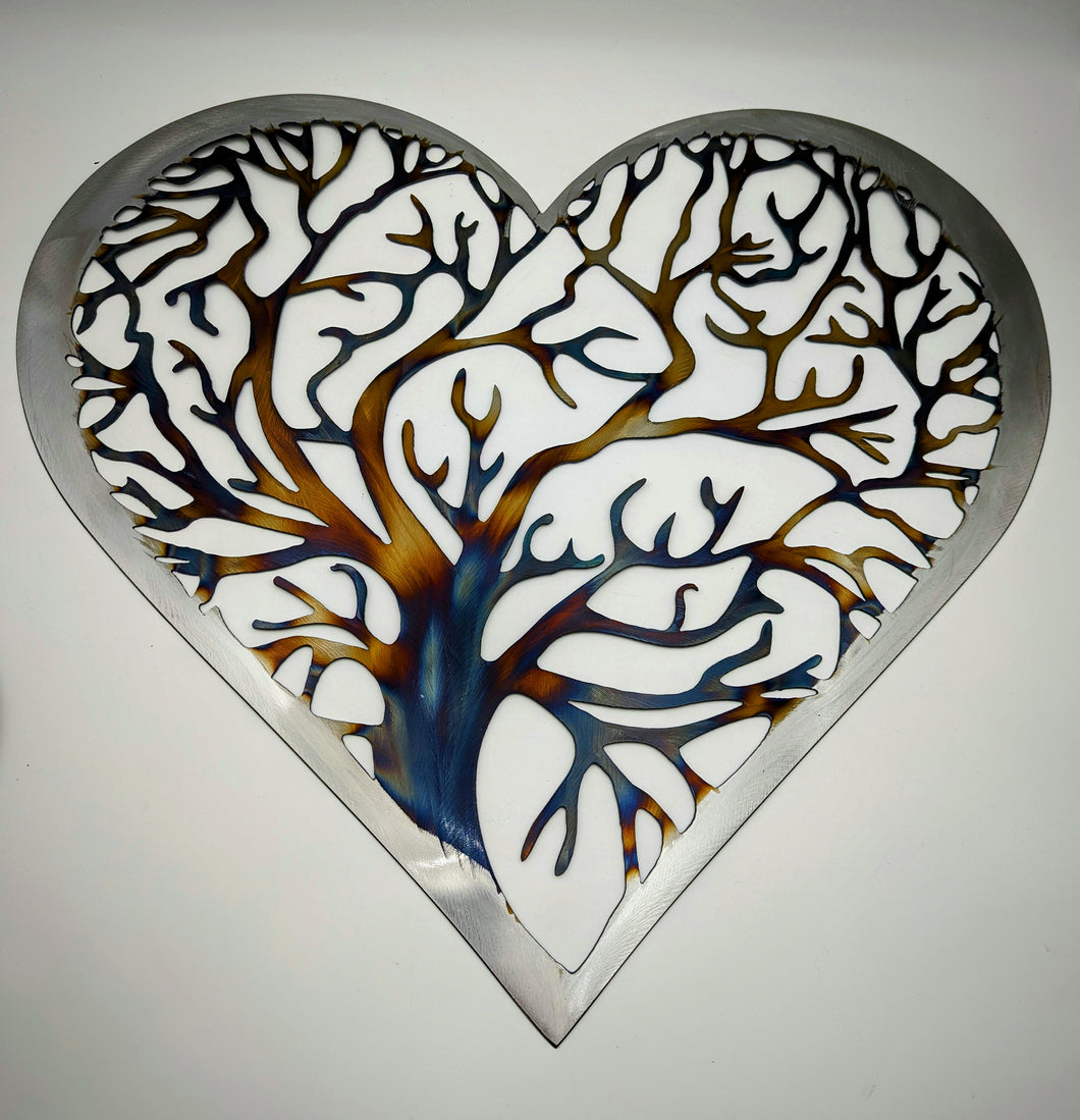 Heart Tree of Life - Metal Art