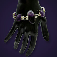 Load image into Gallery viewer, 925 Sterling Silver, Amethyst  Bracelet.