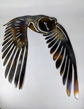 Load image into Gallery viewer, Owl in Flight,  Metal art, local pick up