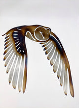 Load image into Gallery viewer, Owl in Flight,  Metal art