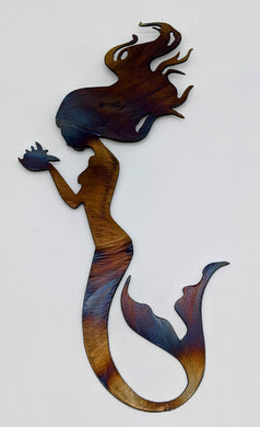 Mermaid metal wall art