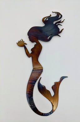 Mermaid metal wall art