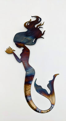 Mermaid metal wall art