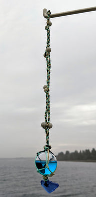 Netted, Glass Bobber with sea glass - Siren Sea Glass
