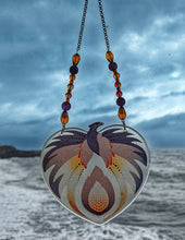 Load image into Gallery viewer, Phoenix with Amethyst &amp; Smokey Aura Quartz