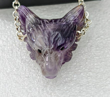 Load image into Gallery viewer, Amethyst Wolf, 24&quot; Necklace.