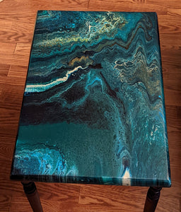 Acrylic Pour Nesting tables - Sunday's are for Art