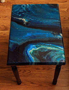 Acrylic Pour Nesting tables - Sunday's are for Art