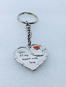 Keychain- You fill my heart with love