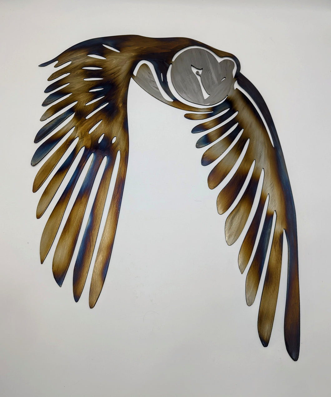 Owl in Flight-Metal art