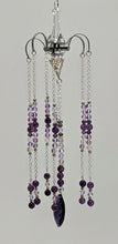 Load image into Gallery viewer, Chandelier, Sun Catcher with Lavender Aura Quartz &amp; Amethyst- Echo of a Stone