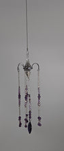 Load image into Gallery viewer, Chandelier, Sun Catcher with Lavender Aura Quartz &amp; Amethyst- Echo of a Stone