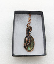 Load image into Gallery viewer, Labradorite Copper 20&quot; Necklace -Echo of a Stone