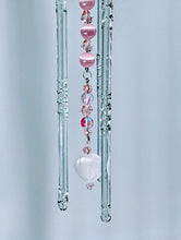 Load image into Gallery viewer, Sun Catcher With Rose Quartz Heart