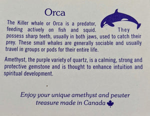 Orca on Amethyst chunk