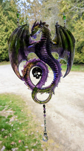 Dragon - skull - Sun catcher