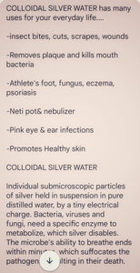 4oz Colloidal Silverwater