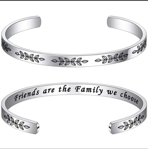 Hidden inspirational BRACELET -Friends are the Family we choose