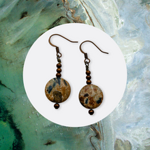 Load image into Gallery viewer, Antique Copper, Earrings - Spare Time Creations