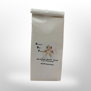 Refreshed Bubble bath salt 1/2 pound- Kootenay Bath Products - Local pick up