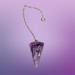 Amethyst Pendulum & Dowsing kit