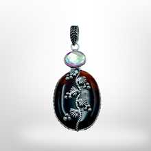 Load image into Gallery viewer, 925 Sterling Silver, Rainbow Topaz &amp; Carnelian, Pendant