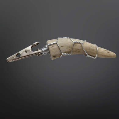 Small Deer Antler roach clip - Siren Sea Glass