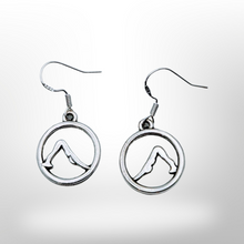 Load image into Gallery viewer, 925 Sterling Silver Hook, Downward dog Yoga pose -Earrings