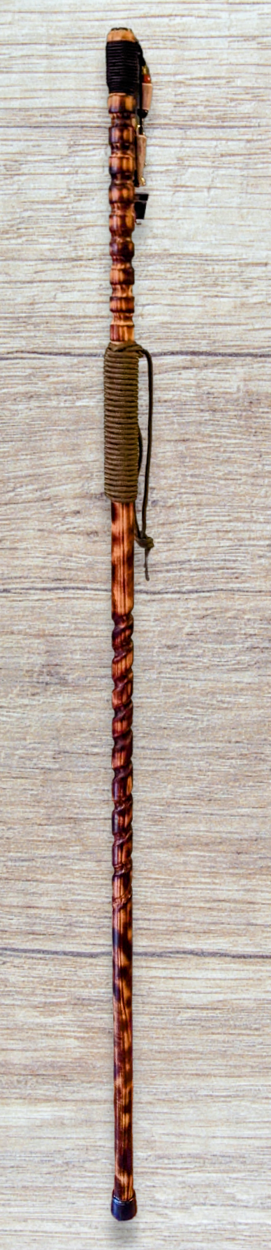 Hiking/Walking stick with some basic survival item - Siren Sea Glass