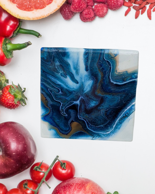 Acrylic Flow Trivet, Handmade by Lisa