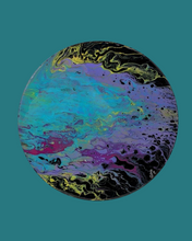 Load image into Gallery viewer, Acrylic Flow Art on vinyl, Resin Coated - Handmade By Lisa