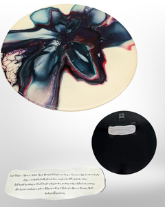 Acrylic Flow Art on vinyl, Resin Coated - Handmade By Lisa