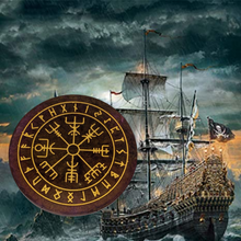 Load image into Gallery viewer, Viking Compass Coaster