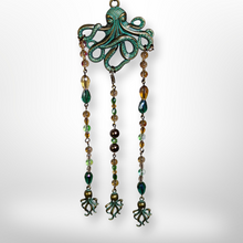 Load image into Gallery viewer, Octopus Mom with triplets Sun Catcher -Echo of a Stone