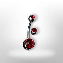 Load image into Gallery viewer, Red, Navel Ring.