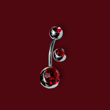 Load image into Gallery viewer, Red, Navel Ring.