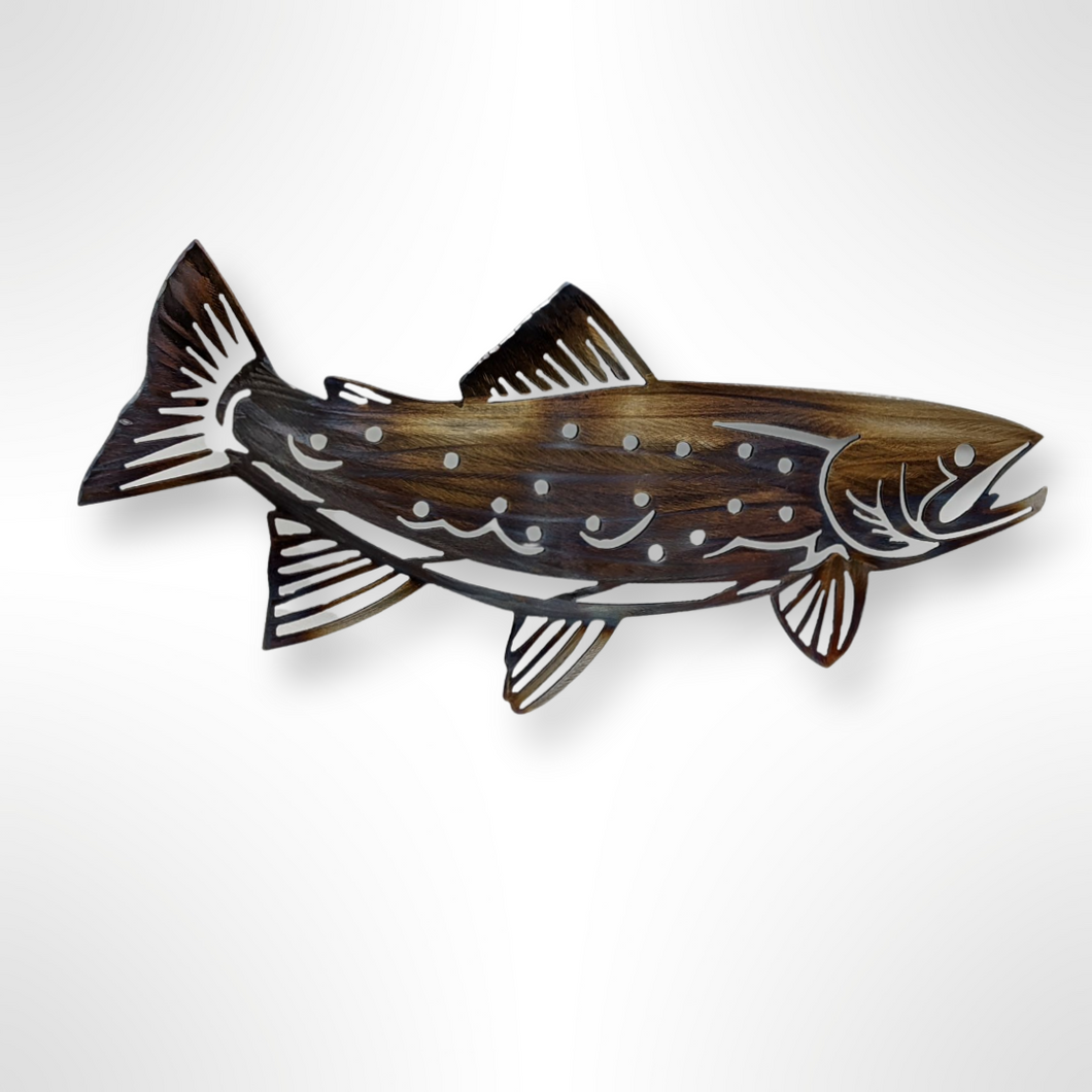 Trout Metal wall art