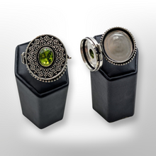 Load image into Gallery viewer, 925 Sterling Silver, Peridot, Poison Ring