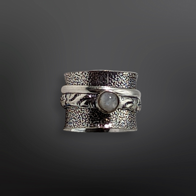 Moonstone Spinner Ring