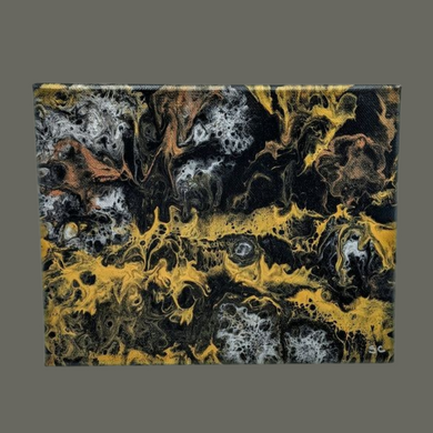 Smoke, Acrylic pour canvas wall art local pick up