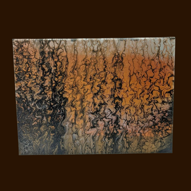 Up in smoke, Acrylic pour canvas wall art local pick up