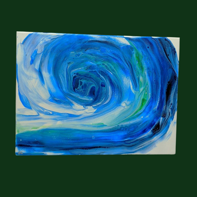 Caught Up , Acrylic Pour Canvas Wall Art