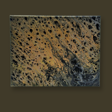 Ghosts Galore,  Acrylic pour canvas wall art