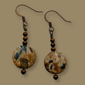 Antique Copper, Earrings - Spare Time Creations