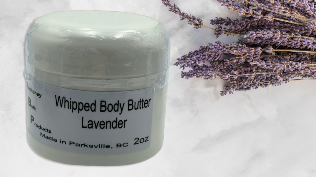 Lavender whipped Body Butter- Kootenay Bath Products  local pick up