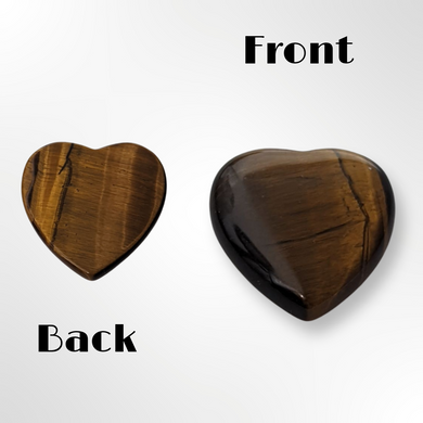 Cabochon - Heart, Tiger Eye