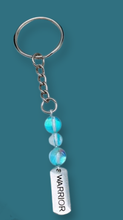 Load image into Gallery viewer, Aqua Aura Quartz, 4&quot; Warrior,Keychain