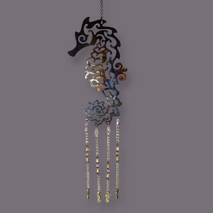 Sun catcher -Seahorse with babies